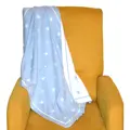 Dětská deka hvězdičky světle modrá