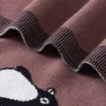 Dětská deka Tučňák kávová