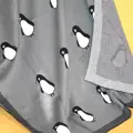 Dětská deka Tučňák tmavě zelená