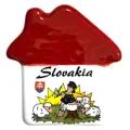 Keramická magnetka domeček pastýři