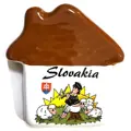 Keramická magnetka domeček pastýři