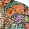 Kalamkari šála Handmade 15