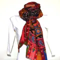 Kalamkari šála Handmade 17