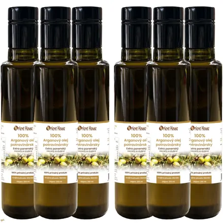 Arganový olej potravinářský 6x250ml 
