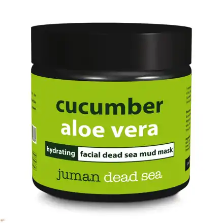 Hydratační obličejová maska ​​s okurkovým extraktem, aloe vera a bahnem z Mrtvého moře