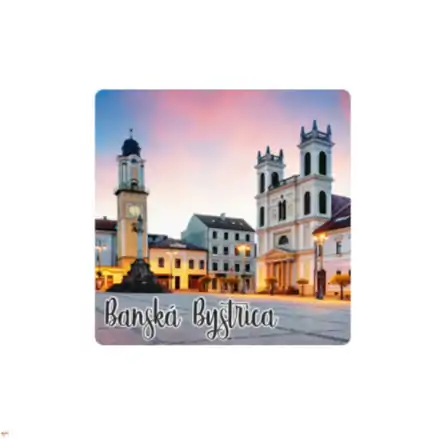 Dřevěná magnetka z Banské Bystrice