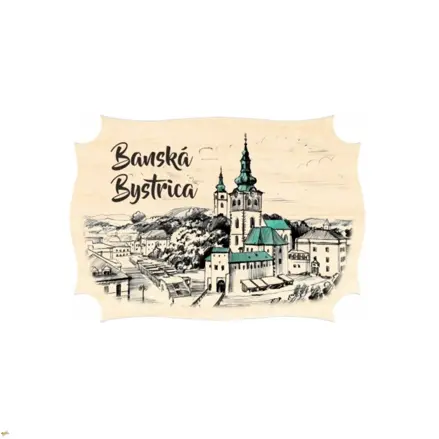 Magnetka Banská Bystrica dřevěná