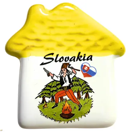 Keramický magnetka domeček zbojníci