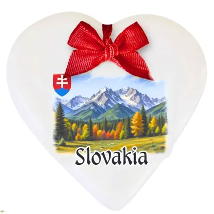Keramické srdíčko Slovakia