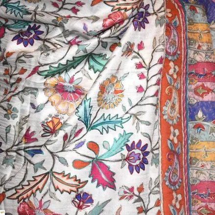 Kalamkari šála Handmade 16