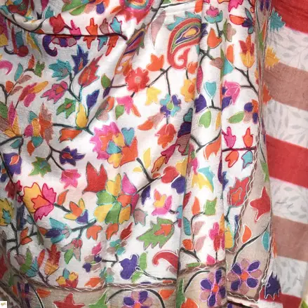 Kalamkari šála Handmade 18