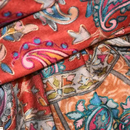 Kalamkari šála Handmade 19