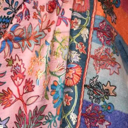 Kalamkari šála Handmade 21