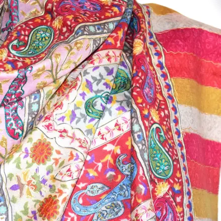 Kalamkari šála Handmade 9