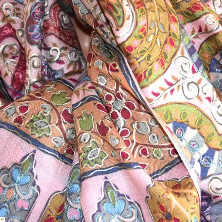 Kalamkari šála Handmade 11 Kalamkari šála Handmade 11