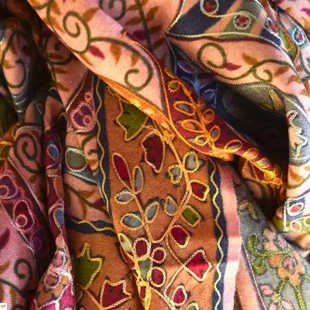 Kalamkari šála Handmade 22 Kalamkari šála Handmade 22