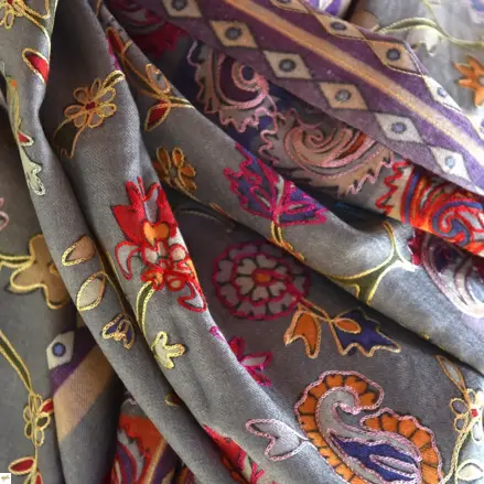 Kalamkari šála Handmade 27 Kalamkari šála Handmade 27