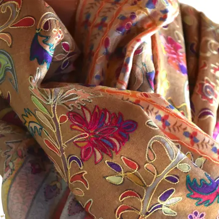 Kalamkari šála Handmade 31 Kalamkari šála Handmade 31