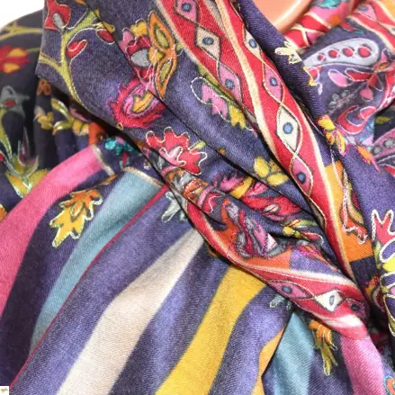 Kalamkari šála Handmade 8 Kalamkari šála Handmade 8