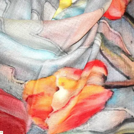 Šála malovaná 123