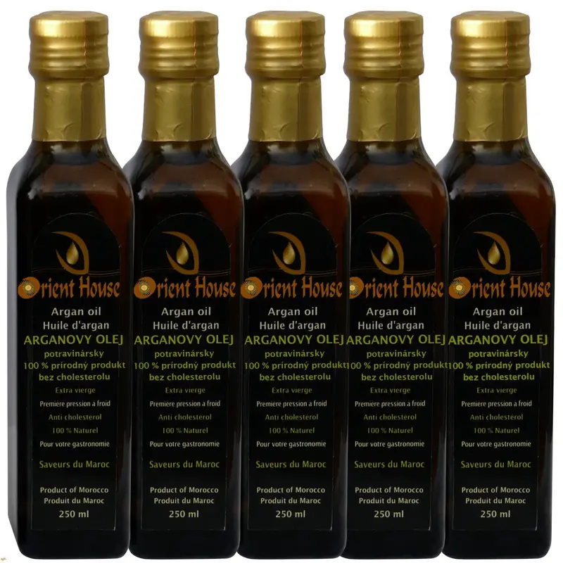 Arganový olej potravinářský 5x250ml Arganový olej potravinářský 5x250ml