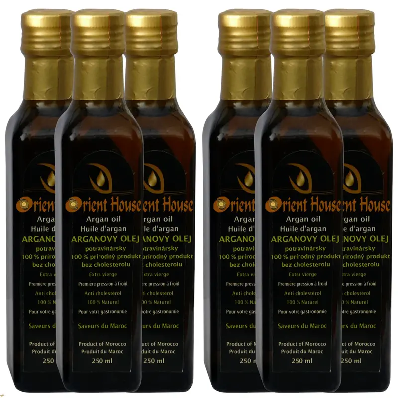 Arganový olej potravinářský 6x250ml Arganový olej potravinářský 6x250ml