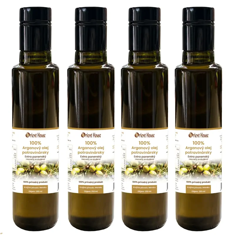 Arganový olej potravinářský 4x250ml