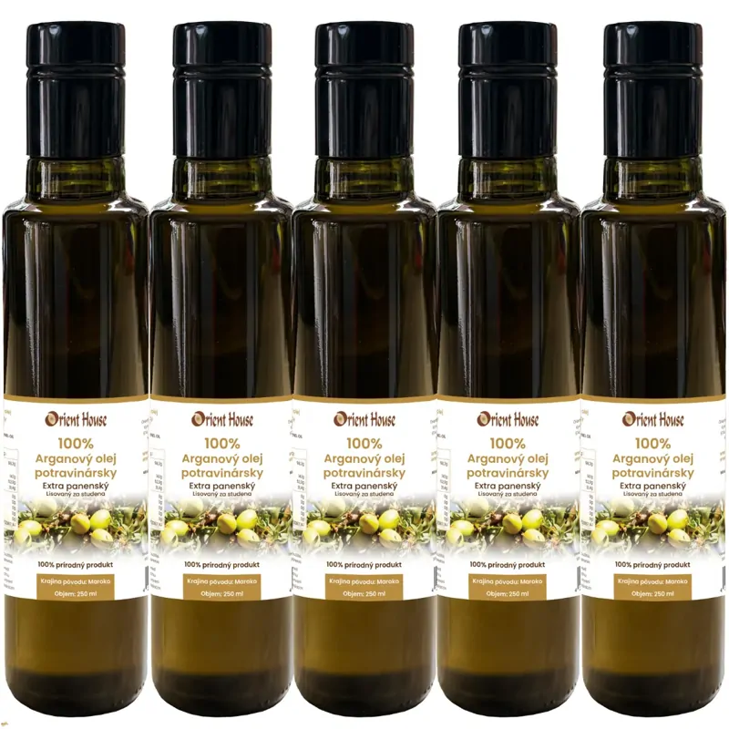 Arganový olej potravinářský 5x250ml Arganový olej potravinářský 5x250ml