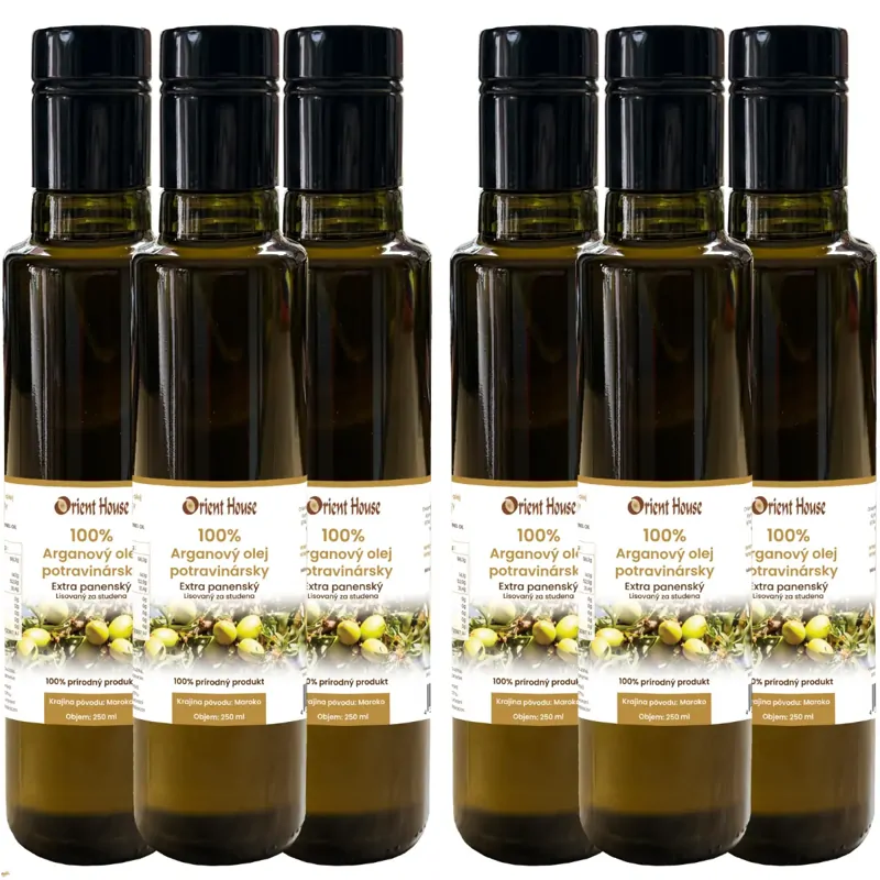 Arganový olej potravinářský 6x250ml Arganový olej potravinářský 6x250ml