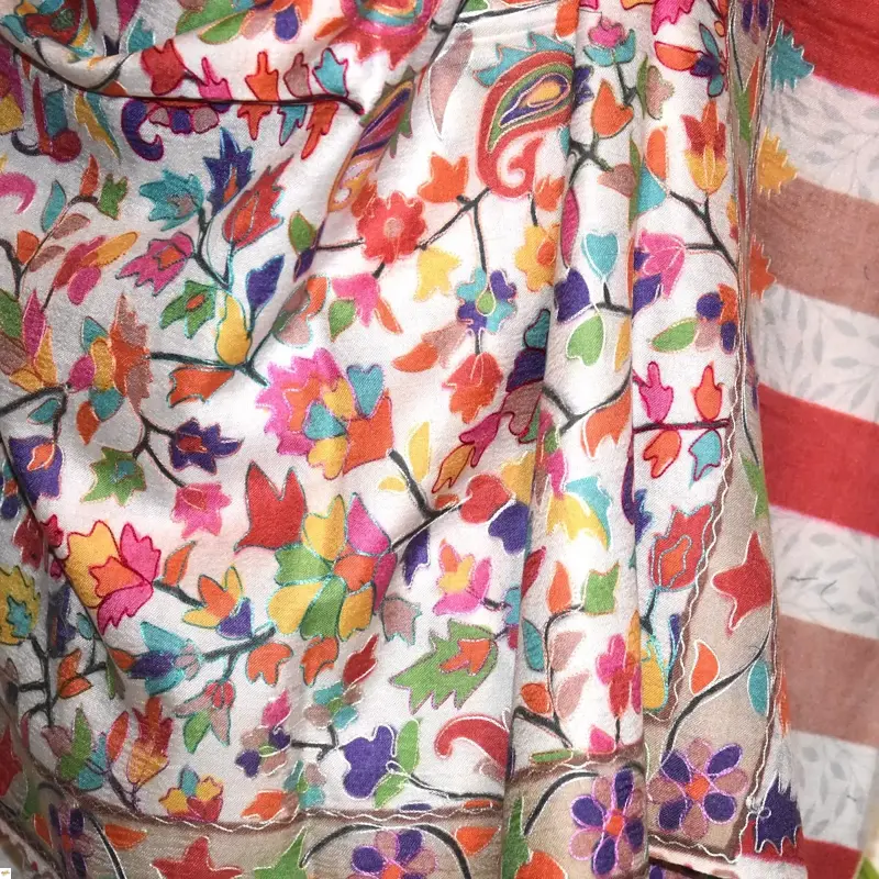 Kalamkari šála Handmade 18