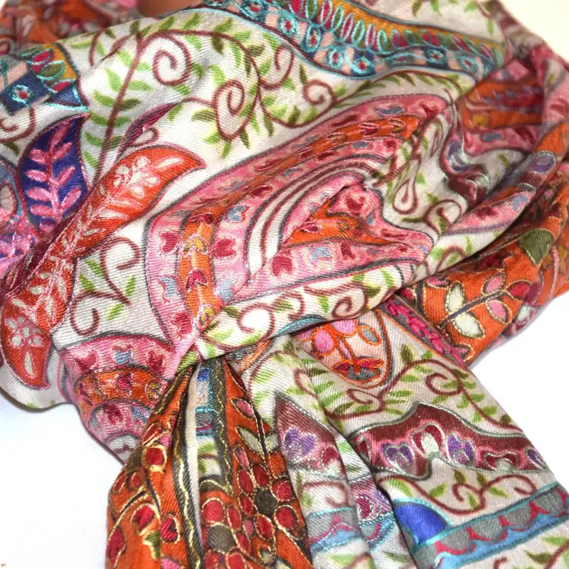 Kalamkari šála Handmade 13