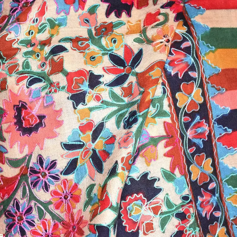 Kalamkari šála Handmade 21 Kalamkari šála Handmade 21