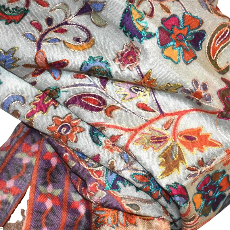 Kalamkari šála Handmade 12