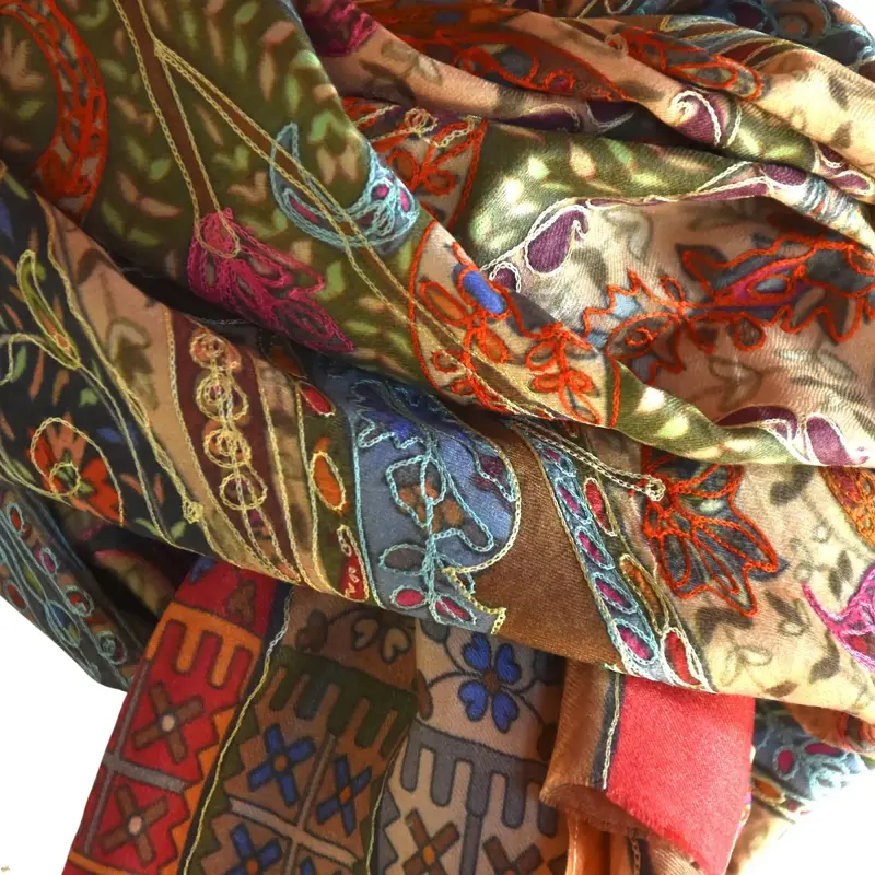 Kalamkari šála Handmade 32