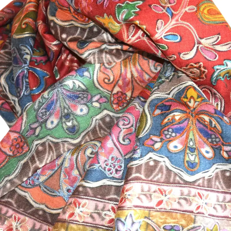 Kalamkari šála Handmade 7