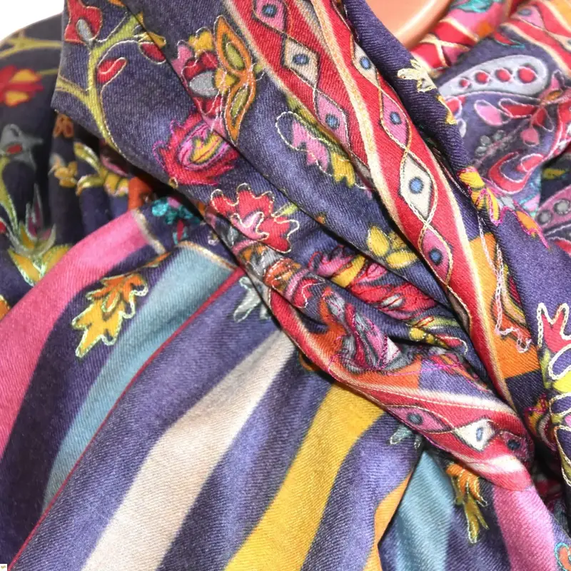 Kalamkari šála Handmade 8