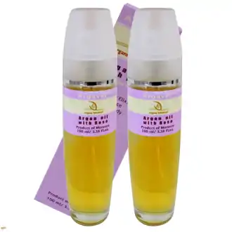Arganový olej kosmetický s rúží bio 2x100ml